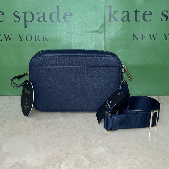 ♠️kate spade X Disney Lady and the Tramp Camera Crossbody Bag, Parisian Blue NWT - Picture 10 of 14